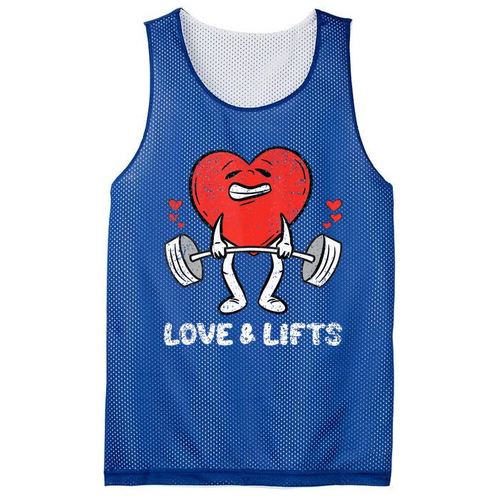 Lifting Heart Valentines Day Love Fitness Gym Workout Mesh Reversible Basketball Jersey Tank