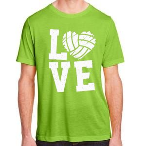 Love Heart Volleyball Team Design for Sport Fans Player Adult ChromaSoft Performance T-Shirt