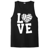 Love Heart Volleyball Team Design for Sport Fans Player PosiCharge Competitor Tank