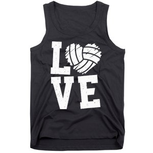 Love Heart Volleyball Team Design for Sport Fans Player Tank Top