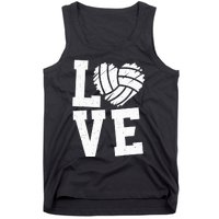 Love Heart Volleyball Team Design for Sport Fans Player Tank Top