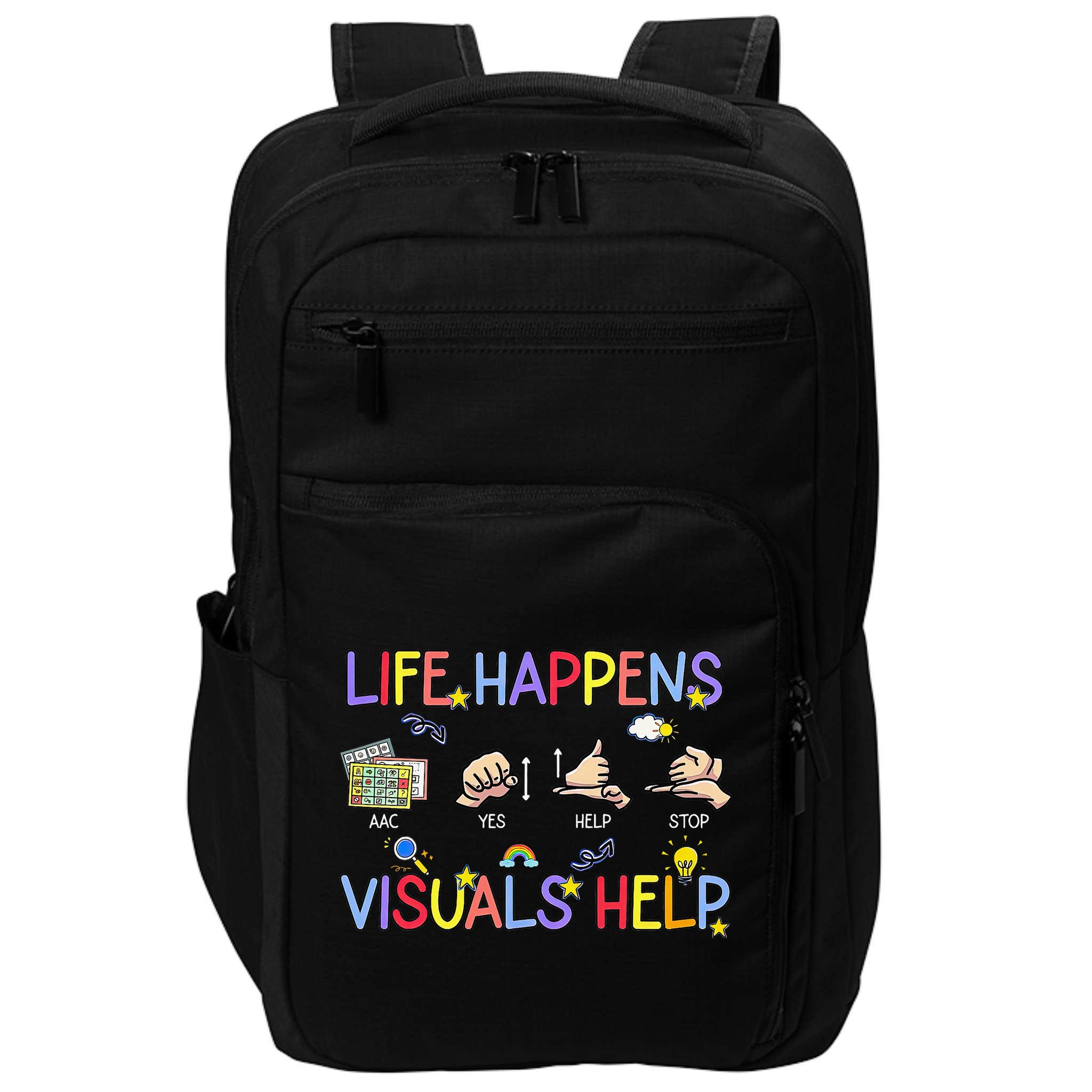 Life Happens Visuals Help ACC Special Education Teacher Impact Tech Backpack