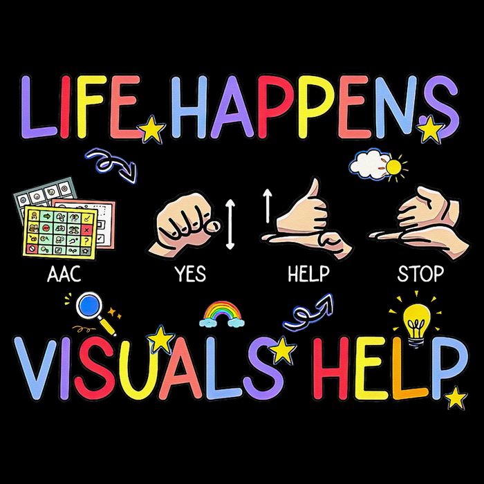 Life Happens Visuals Help ACC Special Education Teacher 16 in Basic Backpack