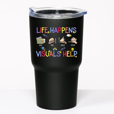 Life Happens Visuals Help ACC Special Education Teacher Tumbler