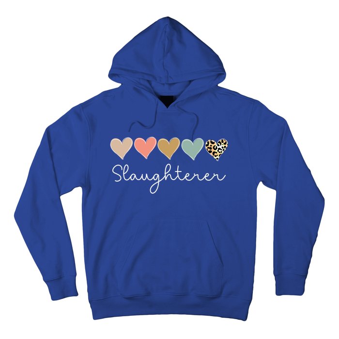 Leopard Hearts Valentine's Day For Team Slaughterer Vgiftday Gift Hoodie