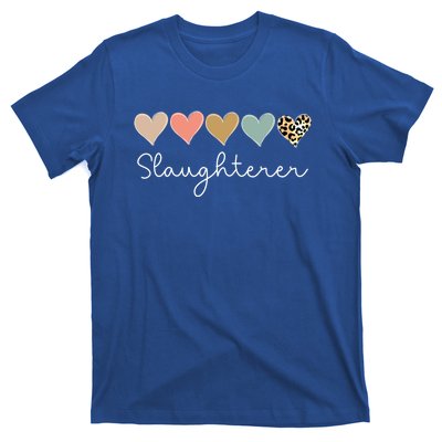 Leopard Hearts Valentine's Day For Team Slaughterer Vgiftday Gift T-Shirt