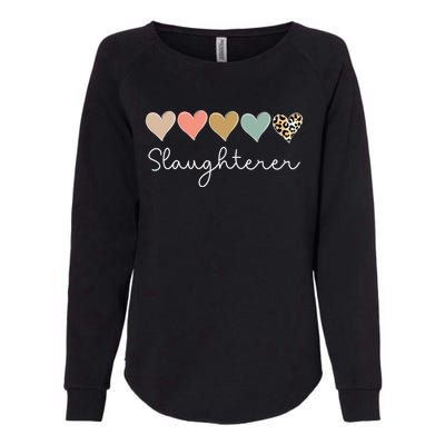 Leopard Hearts Valentine's Day For Team Slaughterer Vgiftday Gift Womens California Wash Sweatshirt