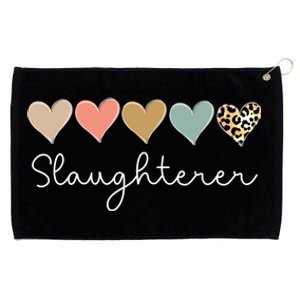 Leopard Hearts Valentine's Day For Team Slaughterer Vgiftday Gift Grommeted Golf Towel