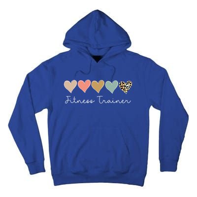 Leopard Hearts Valentine's Day For Team Fitness Trainer Meaningful Gift Tall Hoodie