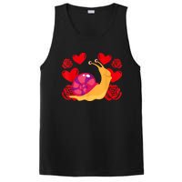 Love Heart ValentineS Day Roses Snail PosiCharge Competitor Tank