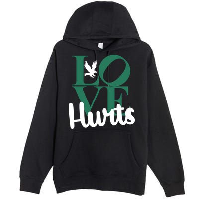 Love Hurts Vintage Philly Hurts So Good Eagles Fan Premium Pullover Hoodie