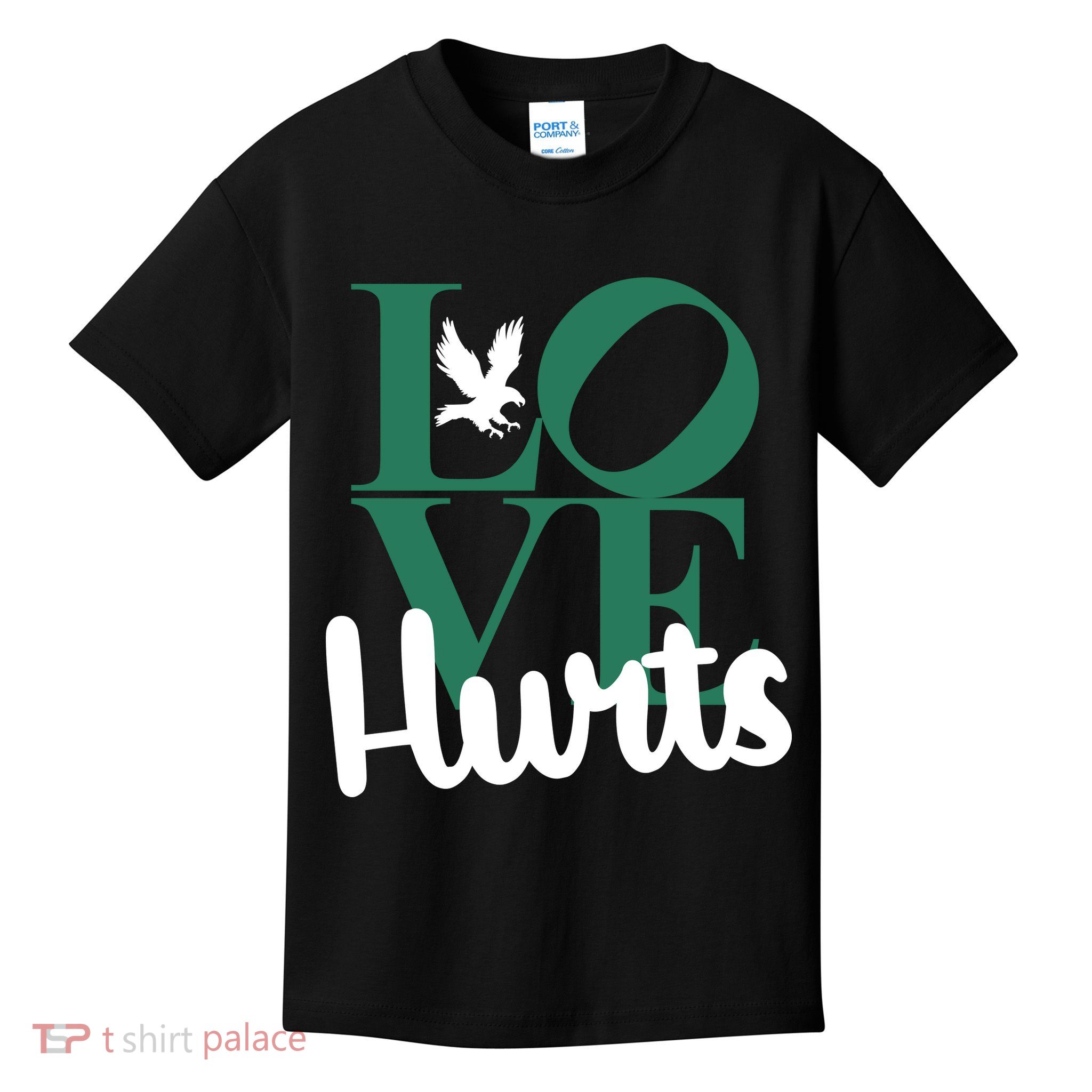 Love Hurts Vintage Philly Hurts So Good Eagles Fan Kids T-Shirt