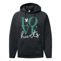 Hurts So Good Eagles Fan - Love Hurts Eagles Fan Vintage  Performance Fleece Hoodie