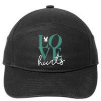 Hurts So Good Eagles Fan - Love Hurts Eagles Fan Vintage  7-Panel Snapback Hat