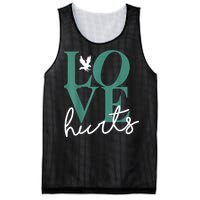 Hurts So Good Eagles Fan - Love Hurts Eagles Fan Vintage  Mesh Reversible Basketball Jersey Tank