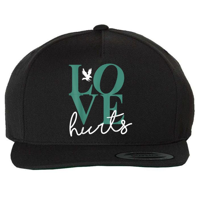 Hurts So Good Eagles Fan - Love Hurts Eagles Fan Vintage  Wool Snapback Cap