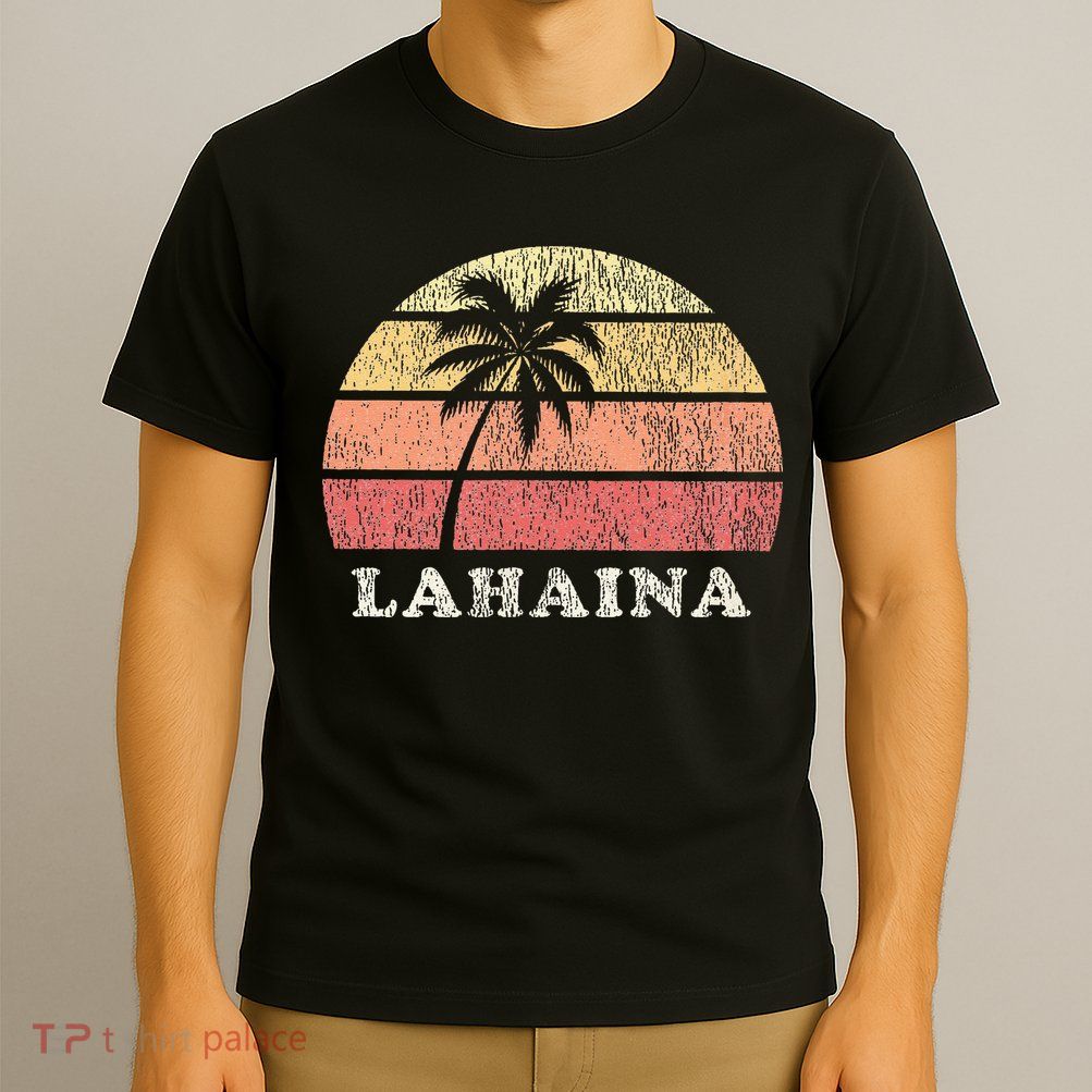 Lahaina Hawaii Vintage 70s Retro Throwback Design T-Shirt