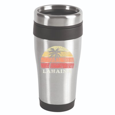 Lahaina Hawaii Vintage 70s Retro Throwback Design 16oz Travel Tumbler