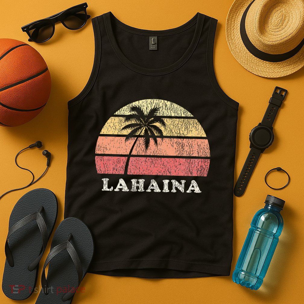 Lahaina Hawaii Vintage 70s Retro Throwback Design Tank Top