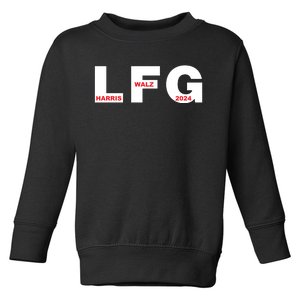 Lfg Harris Walz 2024 Toddler Sweatshirt