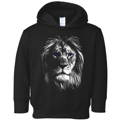 Lion Head With Blue Eyes For Lovers Lions King Of Animals Toddler Hoodie