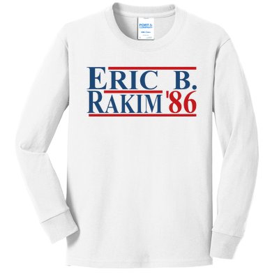 Laurence Holmes Wearing Eric B. Rakim 86 Kids Long Sleeve Shirt