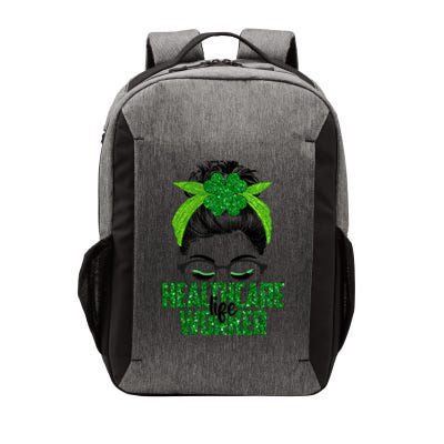 Lucky Healthcare Worker St Patricks Day Irish Shamrock Nurse Gift Vector Backpack