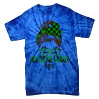 Lucky Healthcare Worker St Patricks Day Irish Shamrock Gift Tie-Dye T-Shirt