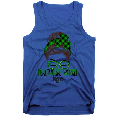 Lucky Healthcare Worker St Patricks Day Irish Shamrock Gift Tank Top