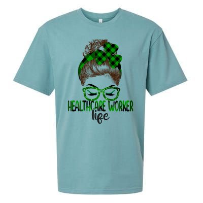 Lucky Healthcare Worker St Patricks Day Irish Shamrock Gift Sueded Cloud Jersey T-Shirt