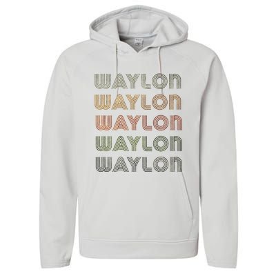 Love Heart W.A.Y.L.O.N Grungevintage Style Black W.A.Y.L.O.N Performance Fleece Hoodie