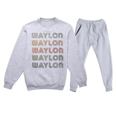 Love Heart W.A.Y.L.O.N Grungevintage Style Black W.A.Y.L.O.N Premium Crewneck Sweatsuit Set