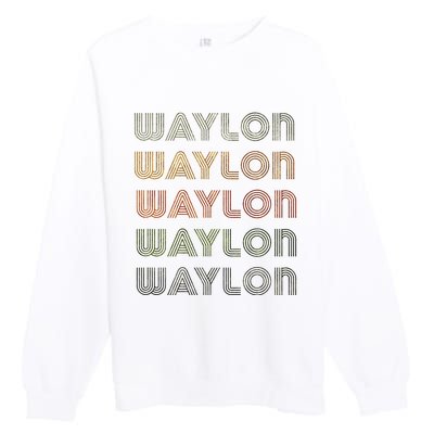 Love Heart W.A.Y.L.O.N Grungevintage Style Black W.A.Y.L.O.N Premium Crewneck Sweatshirt