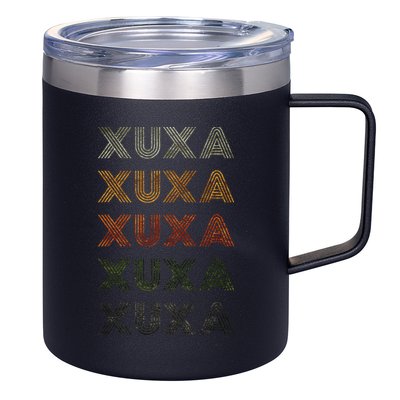 Love Heart Xuxa Grunge Vintage Style Black Xuxa 12oz Stainless Steel Coffee Mug