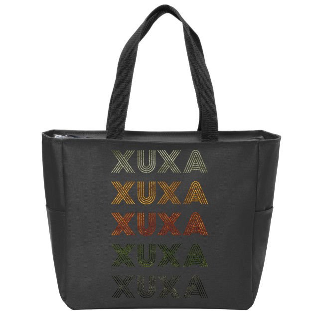 Love Heart Xuxa Grunge Vintage Style Black Xuxa Zip Tote Bag
