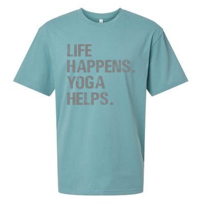 Life Happens Yoga Helps Sueded Cloud Jersey T-Shirt