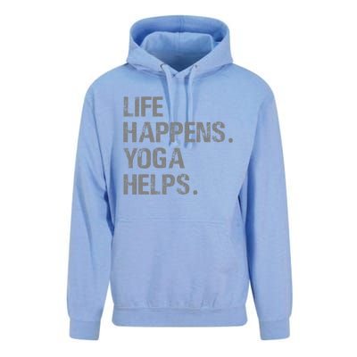 Life Happens Yoga Helps Unisex Surf Hoodie