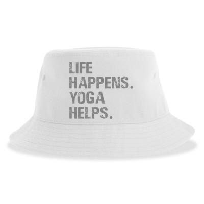 Life Happens Yoga Helps Sustainable Bucket Hat