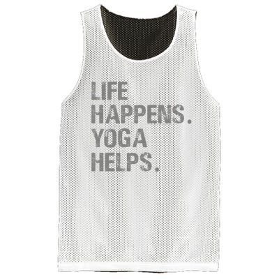 Life Happens Yoga Helps Mesh Reversible Basketball Jersey Tank