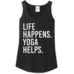 Life Happens Yoga Helps Ladies Essential Tank