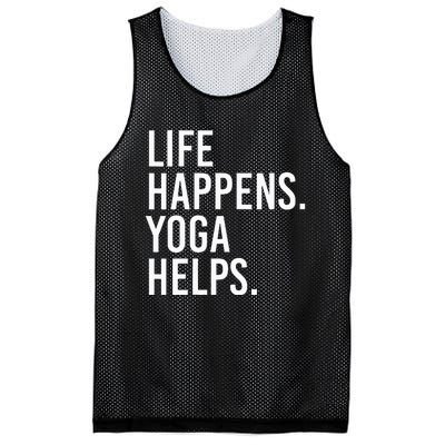 Life Happens Yoga Helps Mesh Reversible Basketball Jersey Tank