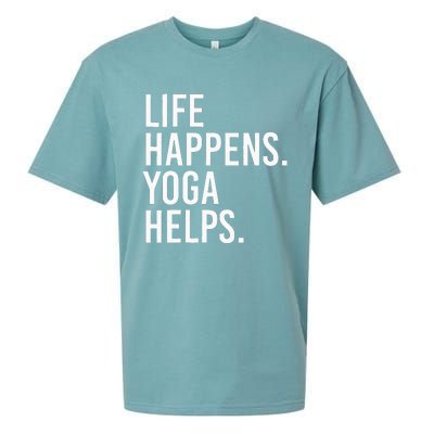 Life Happens Yoga Helps Sueded Cloud Jersey T-Shirt