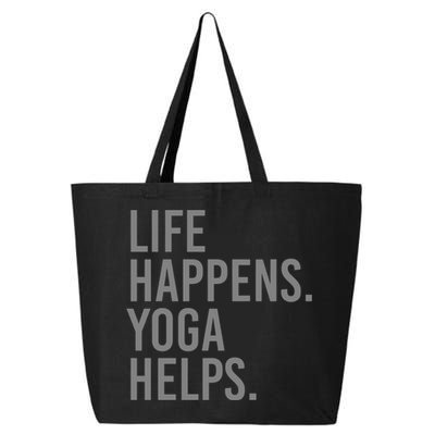 Life Happens Yoga Helps Gift 25L Jumbo Tote