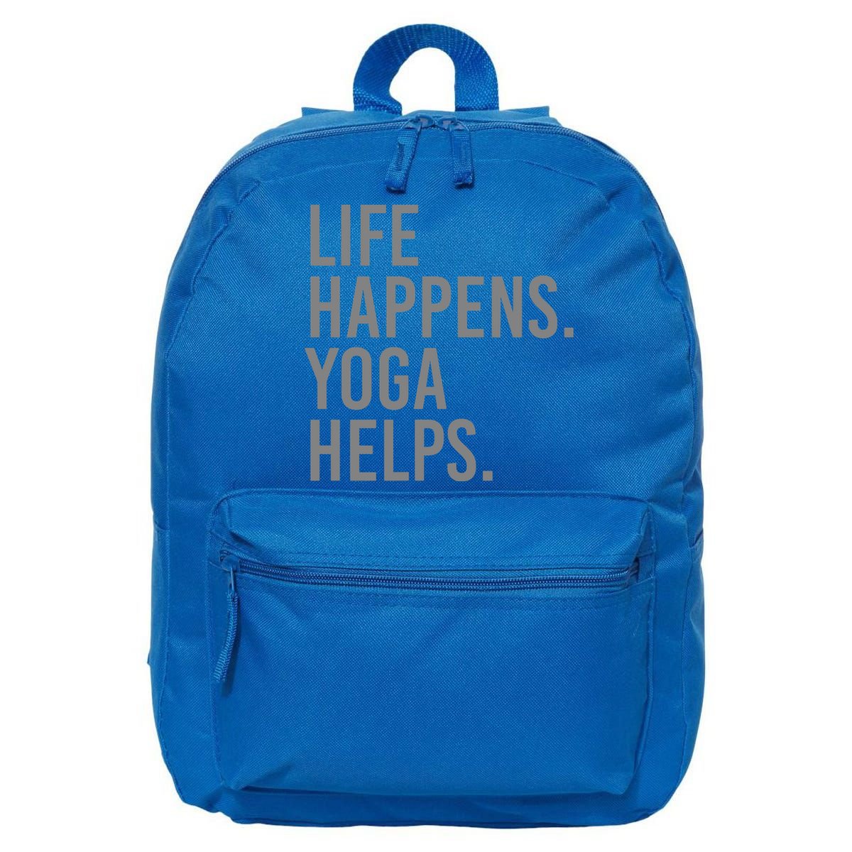Life Happens Yoga Helps Gift 16 in Basic Backpack
