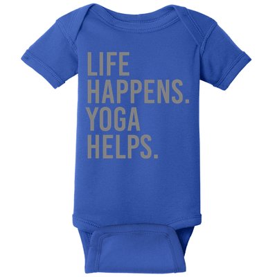 Life Happens Yoga Helps Gift Baby Bodysuit