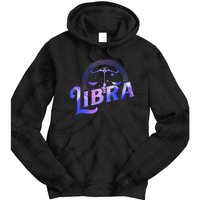 Libra Horoscope Zodiac Sign Astrology Symbol Tie Dye Hoodie