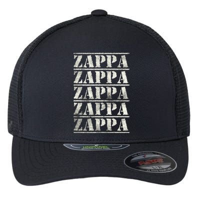 Love Heart Zappa Grunge Retro Vintage Style Black Zappa Tshirtmin.Png Flexfit Unipanel Trucker Cap