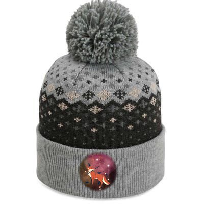 Libra Horoscope Zodiac Sign Floral Design Gift The Baniff Cuffed Pom Beanie