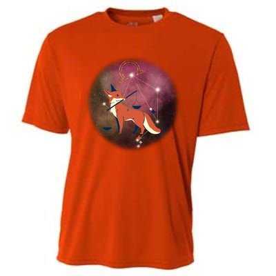 Libra Horoscope Zodiac Sign Floral Design Gift Cooling Performance Crew T-Shirt