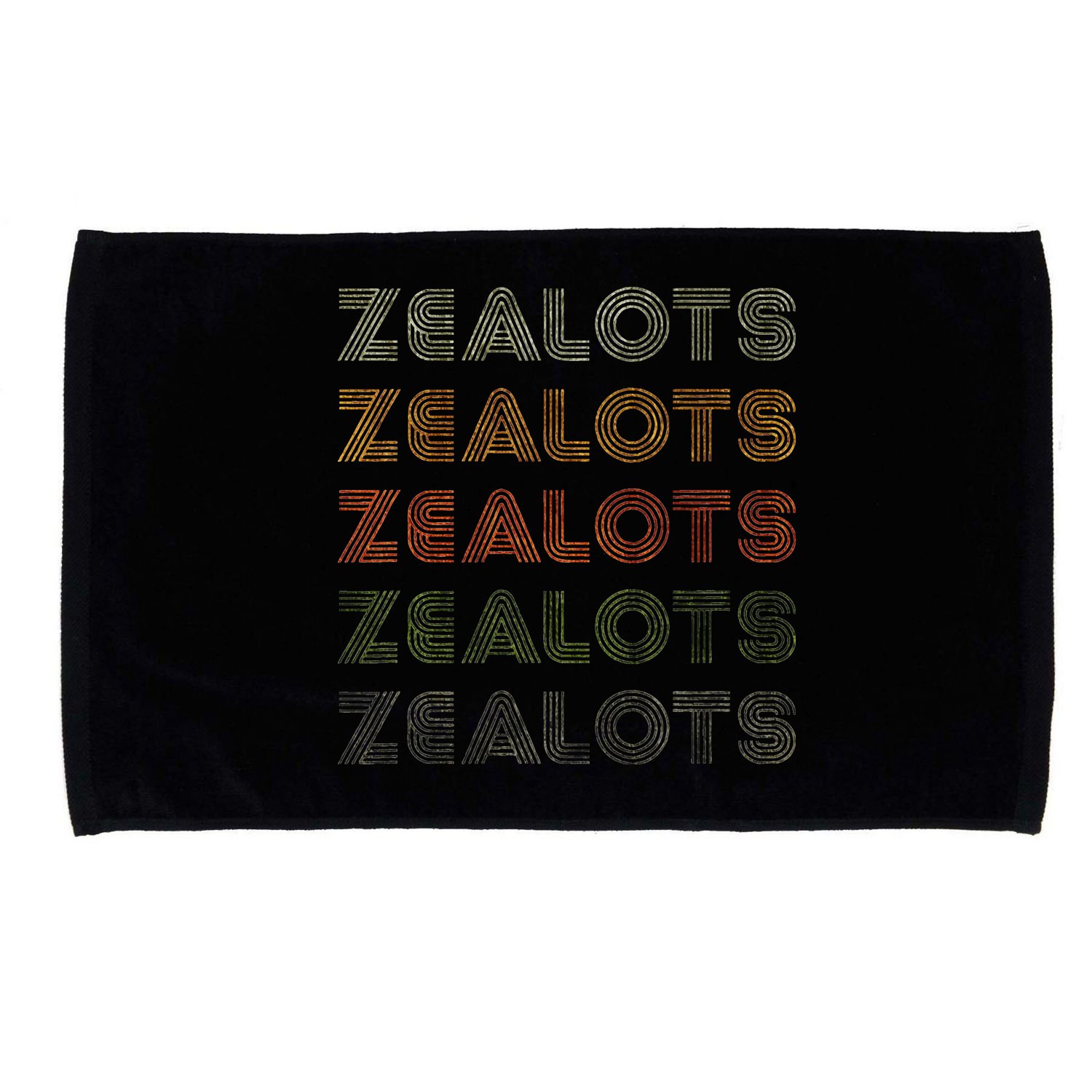 Love Heart Zealots Grunge Vintage Style Black Zealots Microfiber Hand Towel